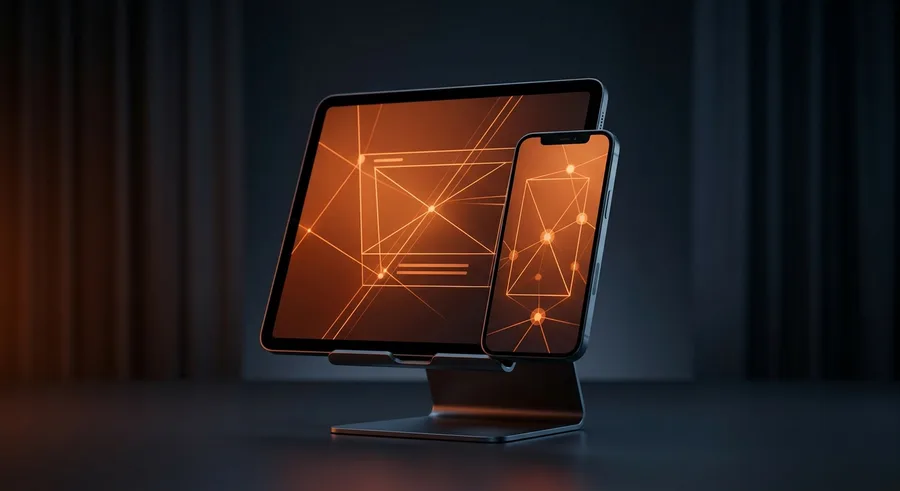 Tablet und Smartphone mit derselben Shop-Oberfläche