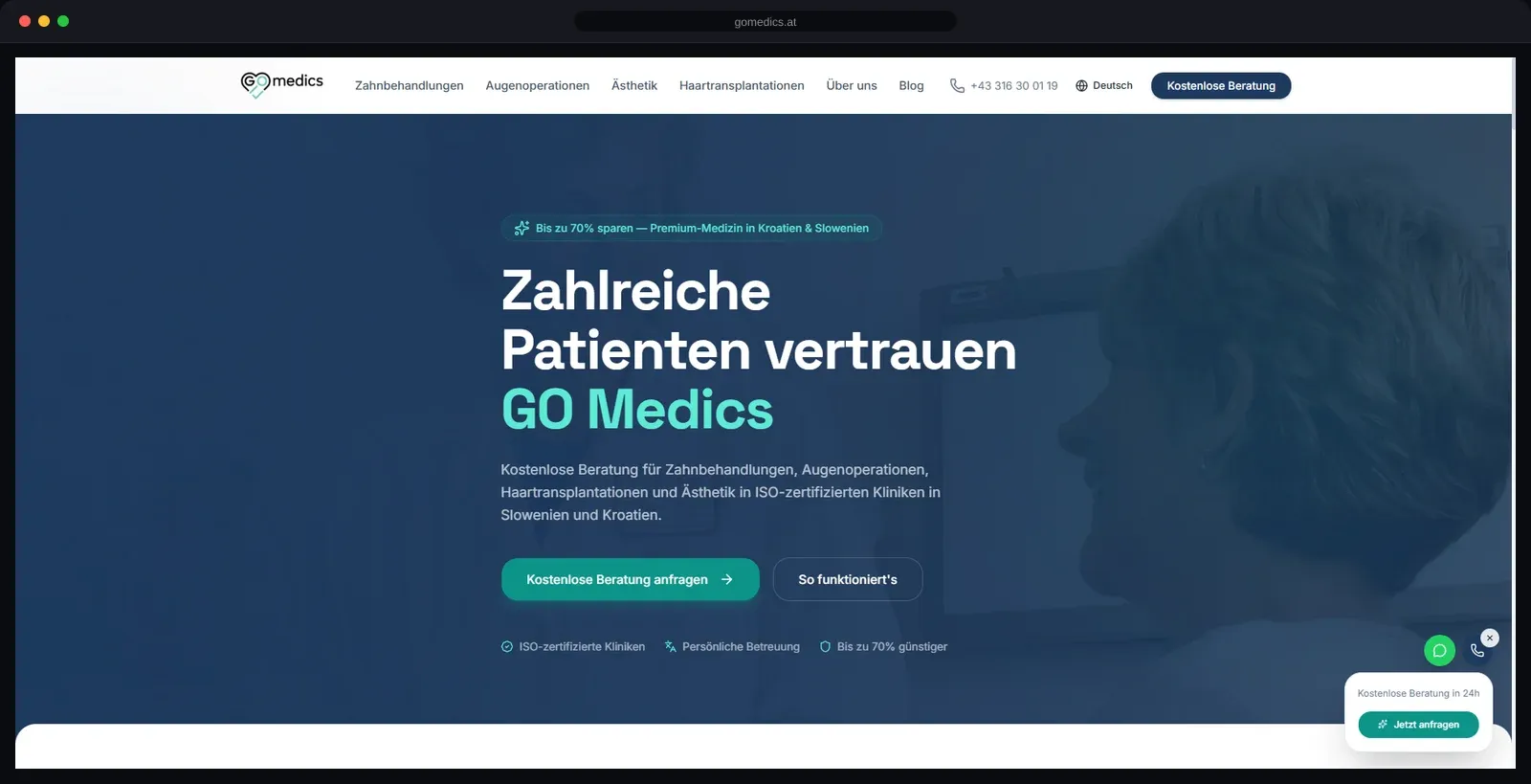 GoMedics — Medical technology website