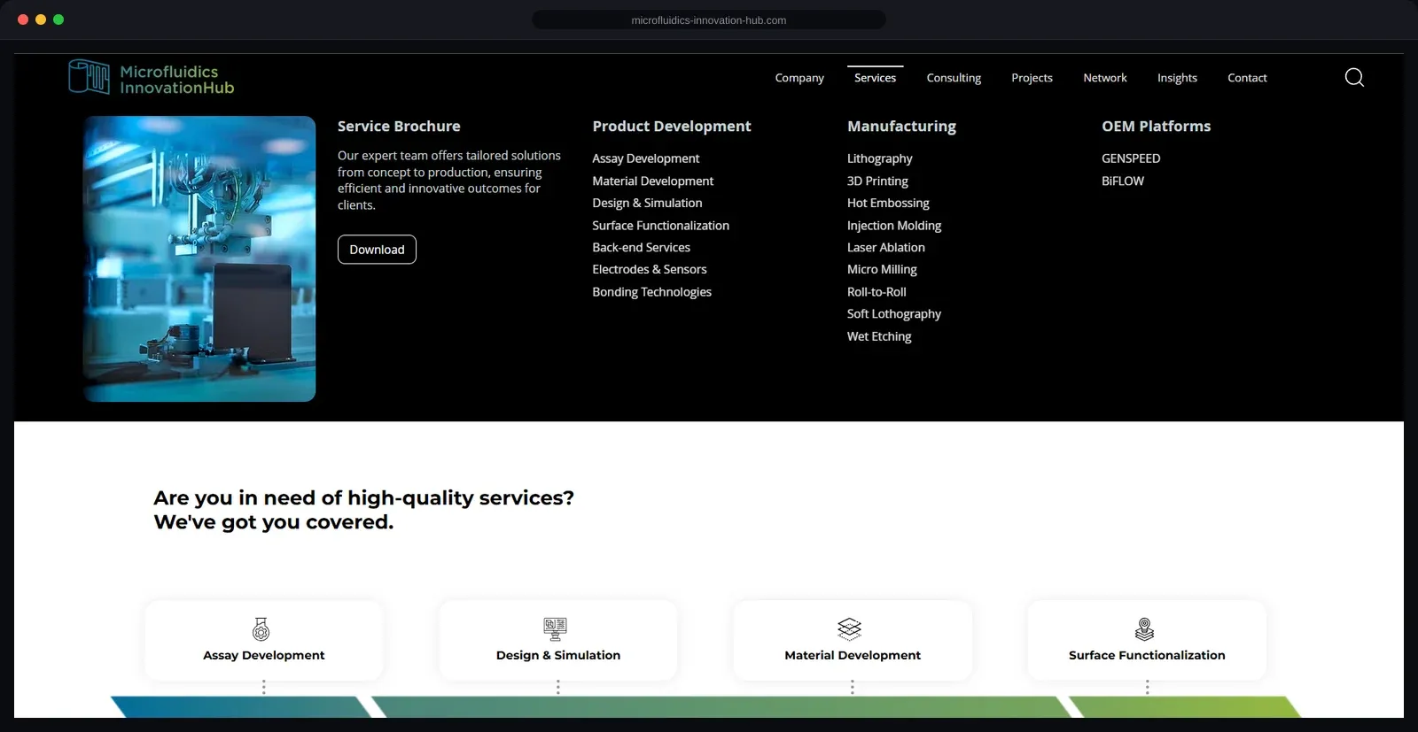 Mega menu straight from the CMS